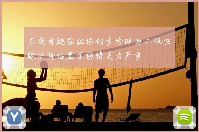 东契奇腿筋拉伤初步诊断为二级但欧洲评估显示伤情更为严重