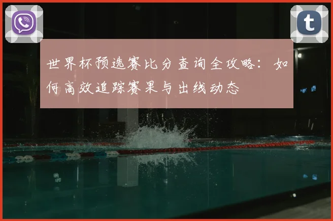 世界杯预选赛比分查询全攻略：如何高效追踪赛果与出线动态